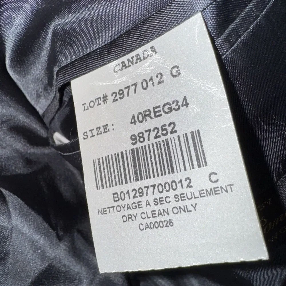 Loro Piana Blazer Sportcoat Mens Size 40R 100%‎ Wool Blazer Black Pinstripe